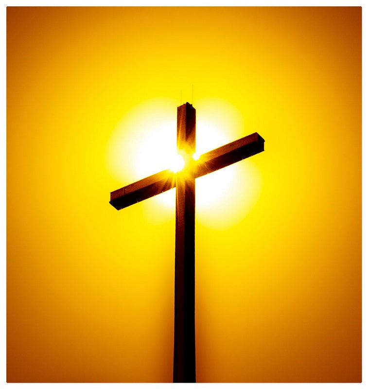 In The Shadow Of The Cross — Large Museum Wrap Canvas Print 38x40 Inches
