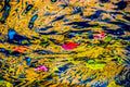 Vibrant Swirls of Color on Water // Canvas Print by D Davila #1886