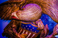 American Bald Eagle Patriotic Sculpture Canvas Print by D Davila