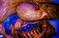 Monumental Eagle with Shield Canvas Print by D Davila