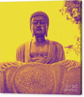 Golden Buddha Statue Canvas Print by D Davila — 24x24 Gallery Wrap