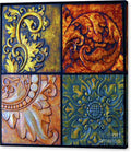 Ornate Decorative Panels Canvas Print