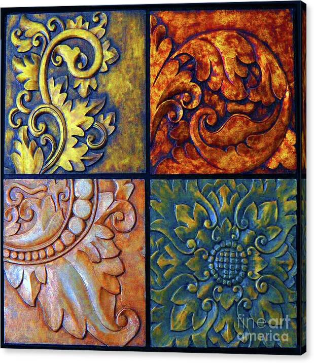 Ornate Decorative Panels Canvas Print