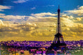 Eiffel Tower La Tour Eiffel Paris France — Canvas Print | D Davila