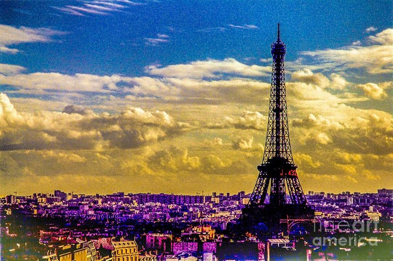 Eiffel Tower La Tour Eiffel Paris France — Canvas Print | D Davila