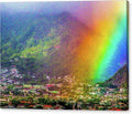 Hawaiian Valley Rainbow — Canvas Print by D. Davila