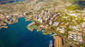 Honolulu Skyline Aerial — Canvas Print | D Davila