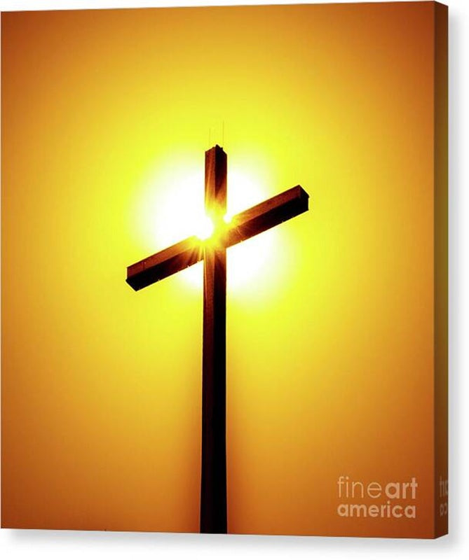 In The Shadow Of The Cross — Smaller Canvas Print 13.5x14 Inches