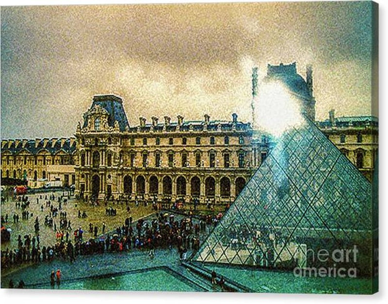 Louvre Museum, Pyramid, Paris Canvas Print – 20x13.5 Gallery Wrap