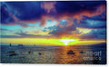 Oahu, Hawaii Sunset Canvas Print — 30x16 in. | Gallery Wrap