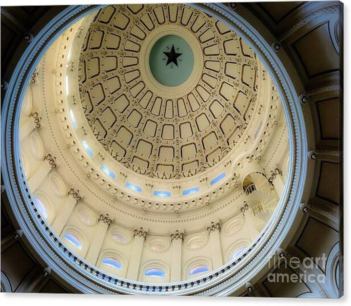 Texas Capitol Rotunda Inside View — Canvas Print | D Davila